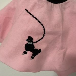 Pink 50s Poodle Skirt